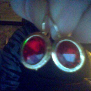 garnet and gold plated earrings
